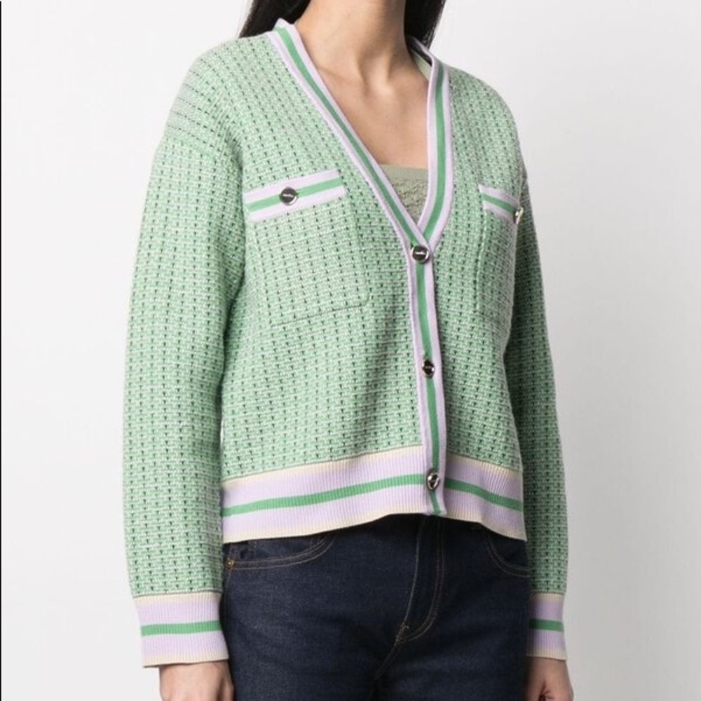 Sandro Tweed Cardigan Medium